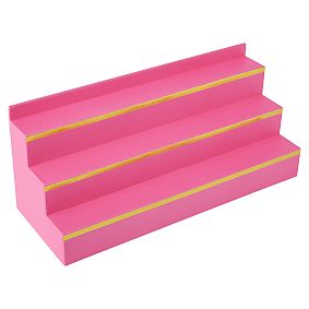 Jane Beauty Collection, Nail Polish Stadium Display, Gold Trim