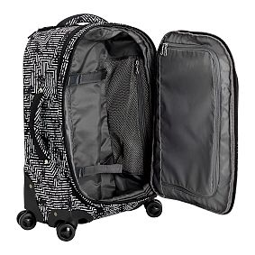 Jet-Set Black/White Circuit Carry-On Spinner Suitcase