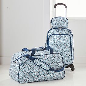 Jet-Set Navy Preppy Rings Carry-on Spinner