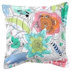 Painted Palm Duvet Cover