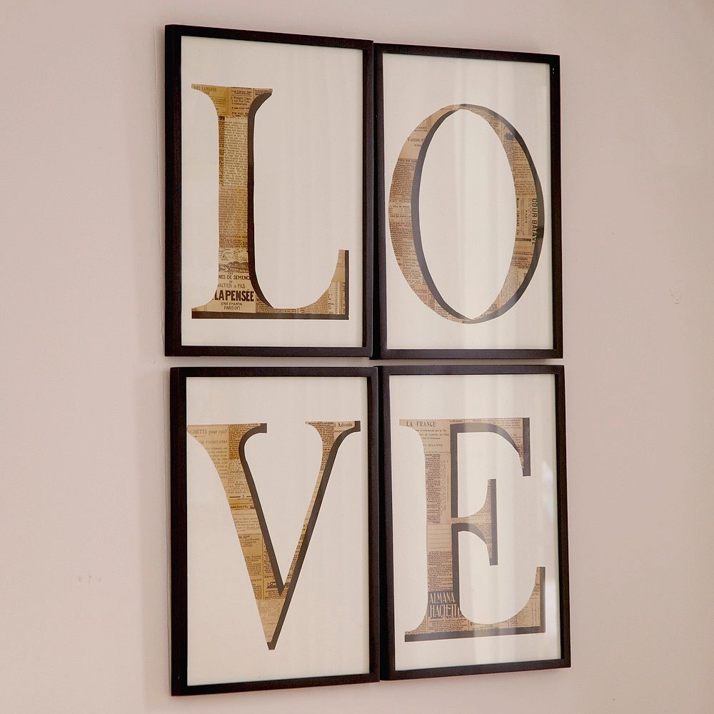 Love Newspaper Art