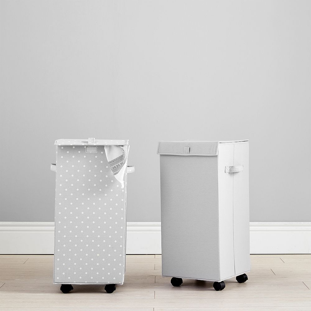 Wheeled Laundry Hamper With Lid