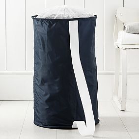 Duffle Hamper with Crossbody Strap, Navy