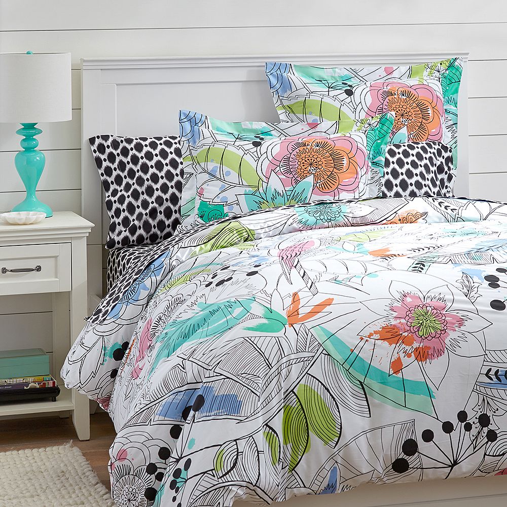 Painted Palm Duvet Cover