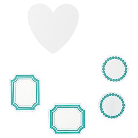 Pool Heart Mirror, Picture Frame Decal Set &amp; Dry Erase Dot Set