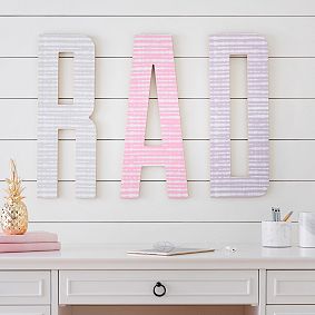 Shibori Print Wall Letters