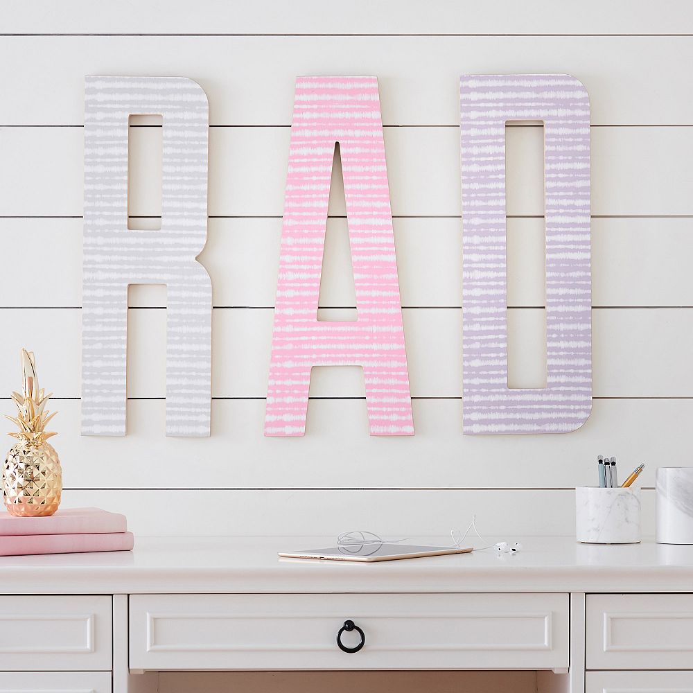 Shibori Print Wall Letters