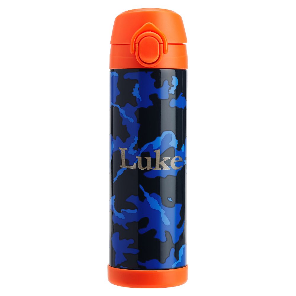 Blue Camo 17 oz Water Bottle