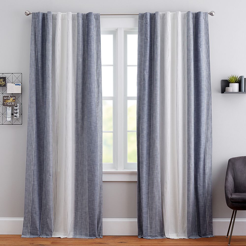 Ombre Stripe Blackout Curtain