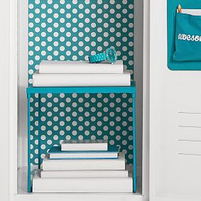 Teal Dottie Locker Wallpaper