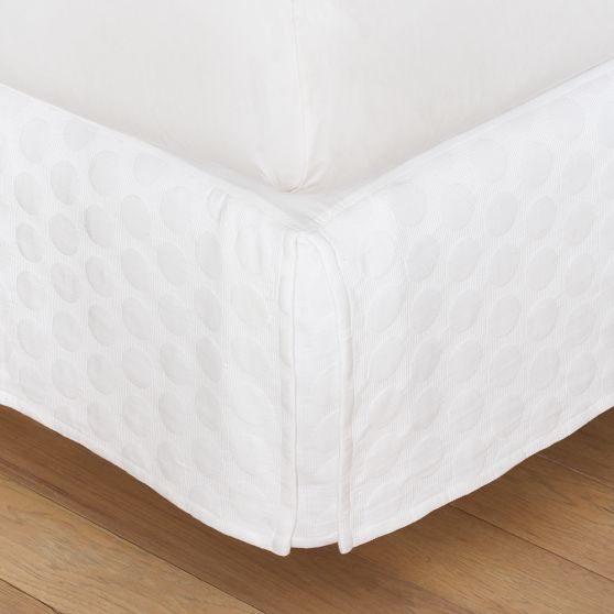 Big Dot Matelasse Bed Skirt