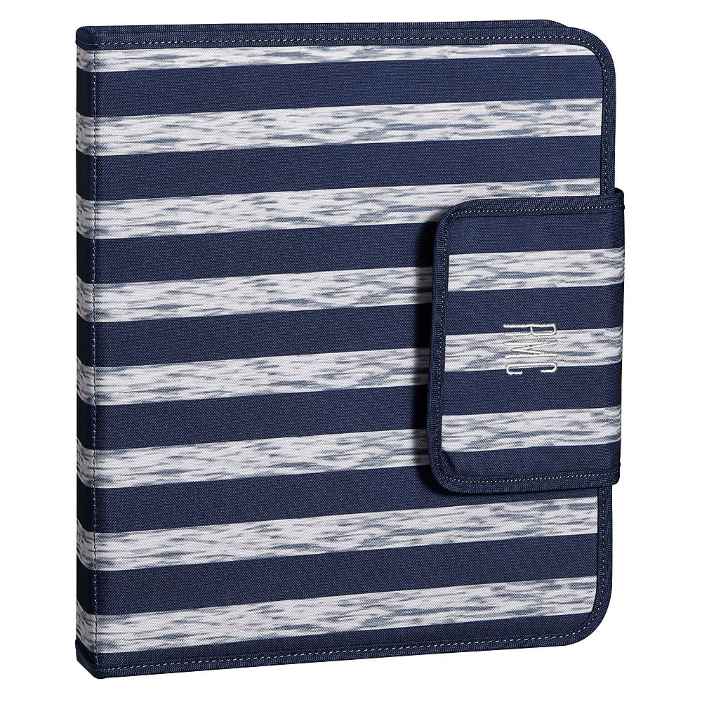 Gear-Up Marled Stripe Navy Homework Holder