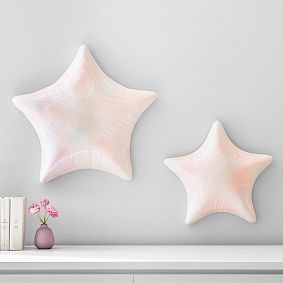 Iridescent Star Balloon Wall Decor, Set of 2