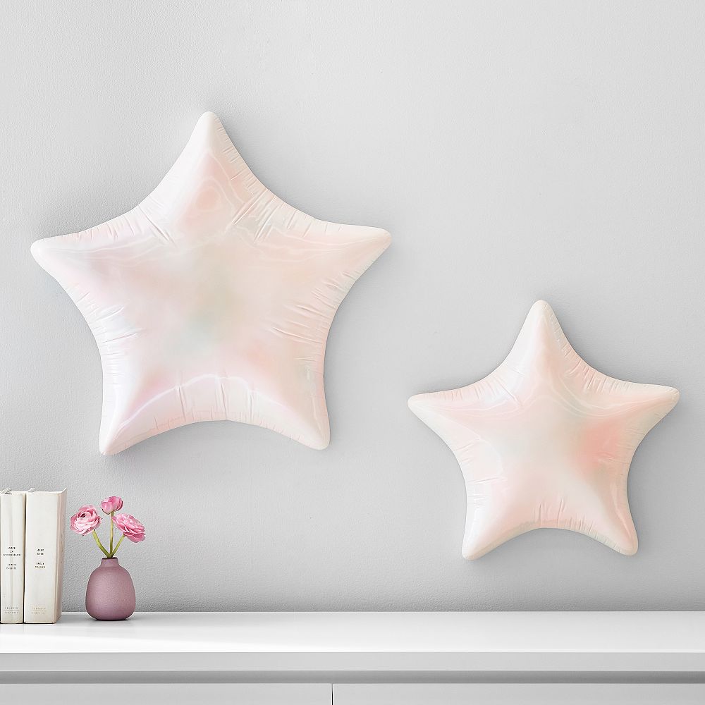 Iridescent Star Balloon Wall Decor, Set of 2