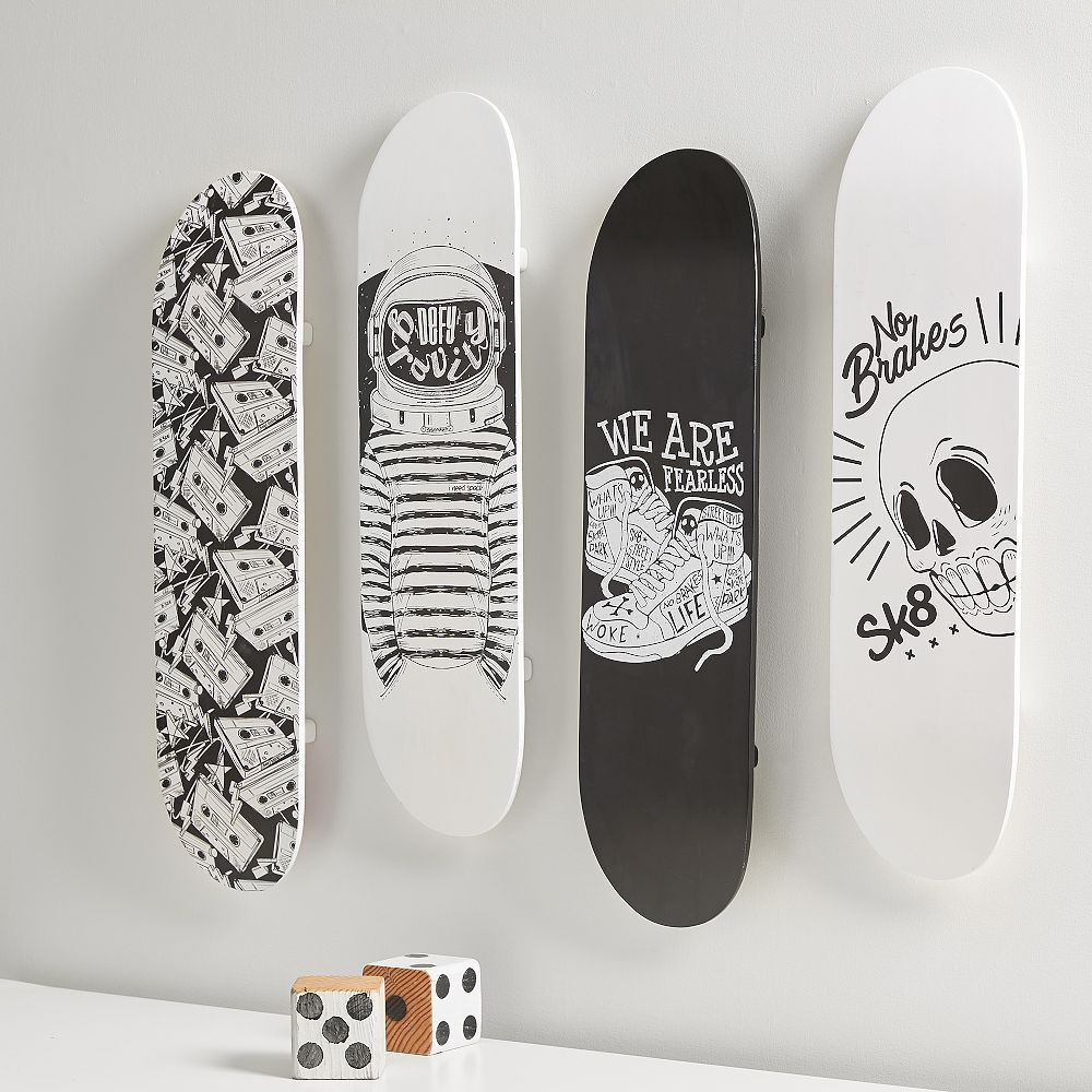Skate Deck Wall Decor, Set of 4