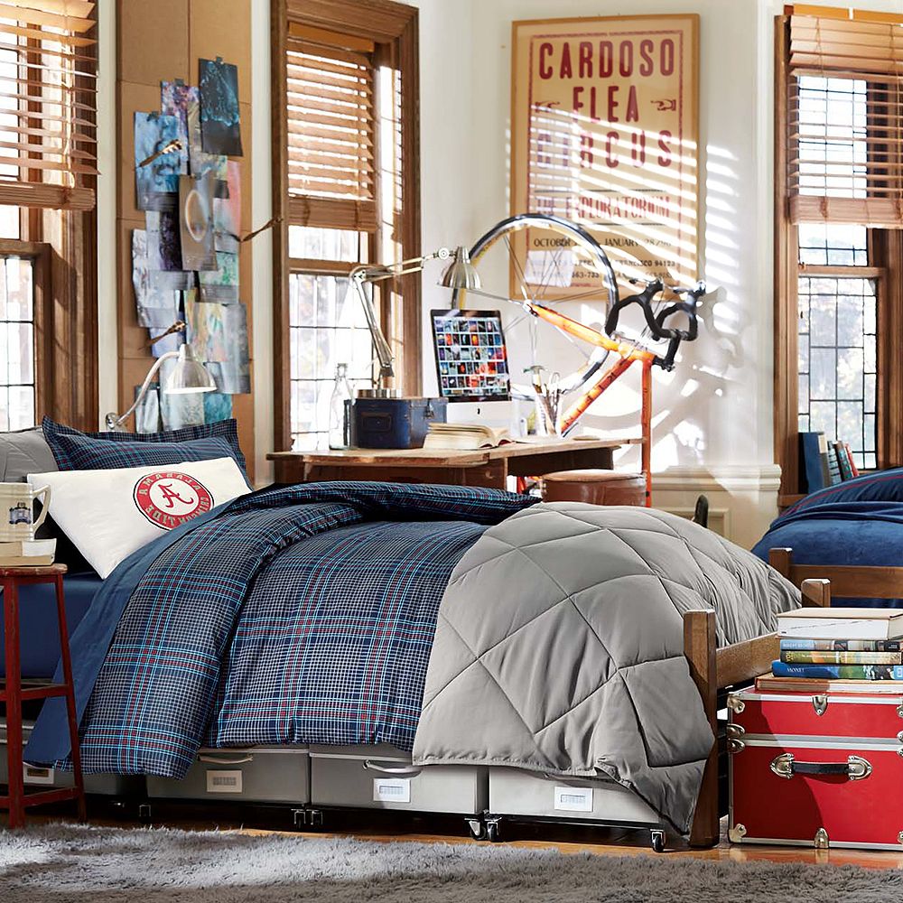 Stadium Plaid Duvet Cover &amp; Standard Sham