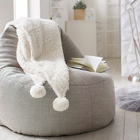Faux-Fur Rabbit Throw