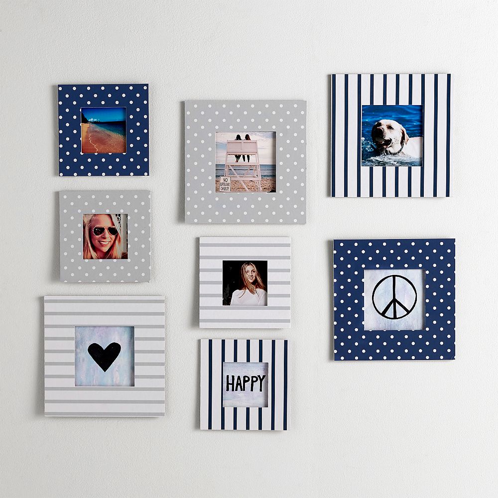 No Nails Paper Photo Frames, Set of 8