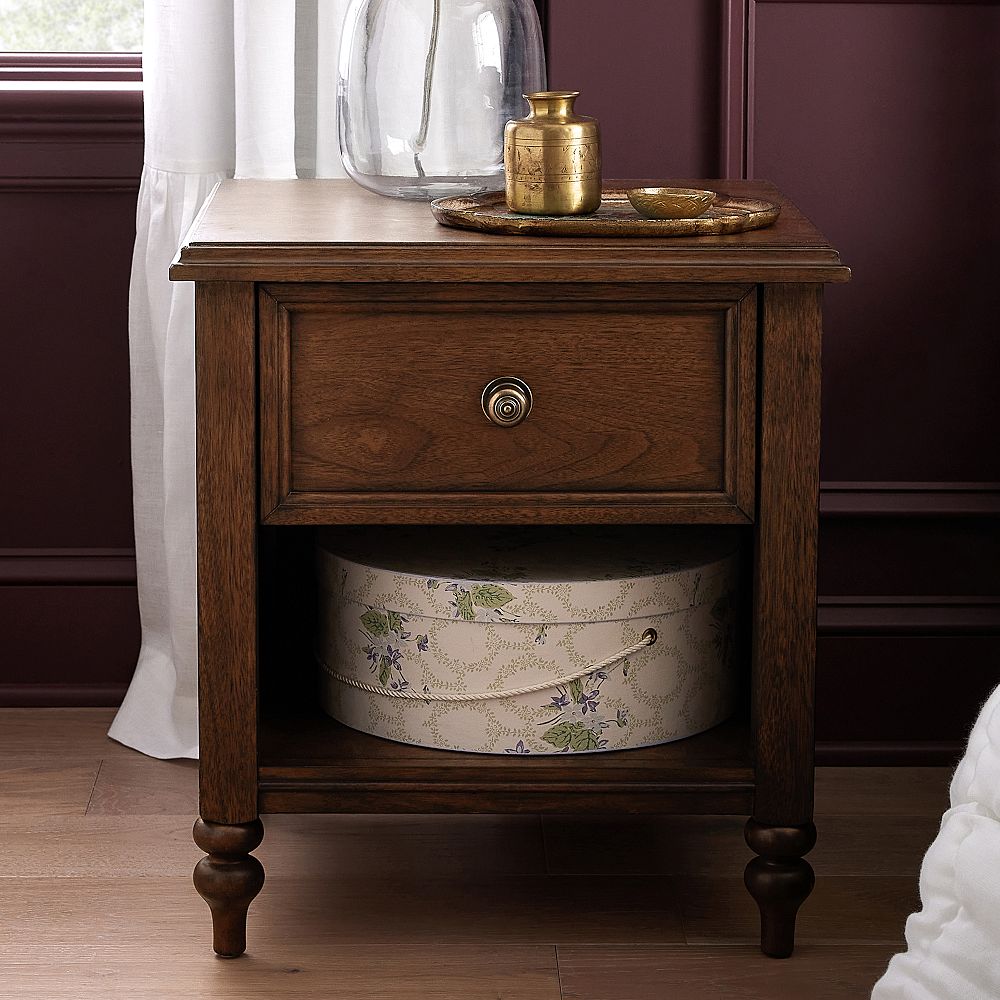 Chris Loves Julia Turned Wood Nightstand (20&quot;)