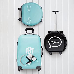 Hard-Sided Round Cat Carry On, Black