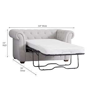 Chesterfield Chair & Half Sleeper (64&quot;)