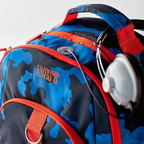 Gear-Up Black Camo Rolling Backpack
