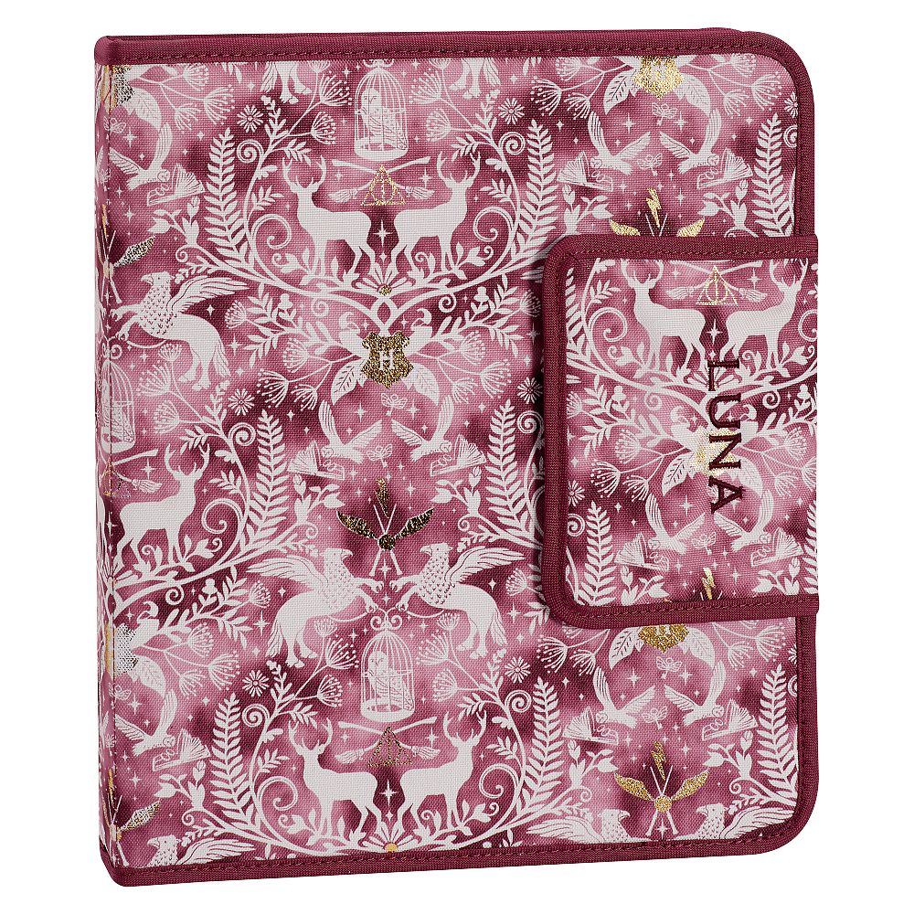 HARRY POTTER&#8482; Gear-Up Magical Damask Homework Holder, Burgundy
