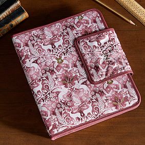 HARRY POTTER&#8482; Gear-Up Magical Damask Homework Holder, Burgundy