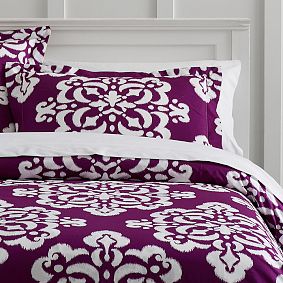 Ikat Medallion Duvet Bedding Set with Duvet Cover, Duvet Insert, Sham, Sheet Set + Pillow Inserts