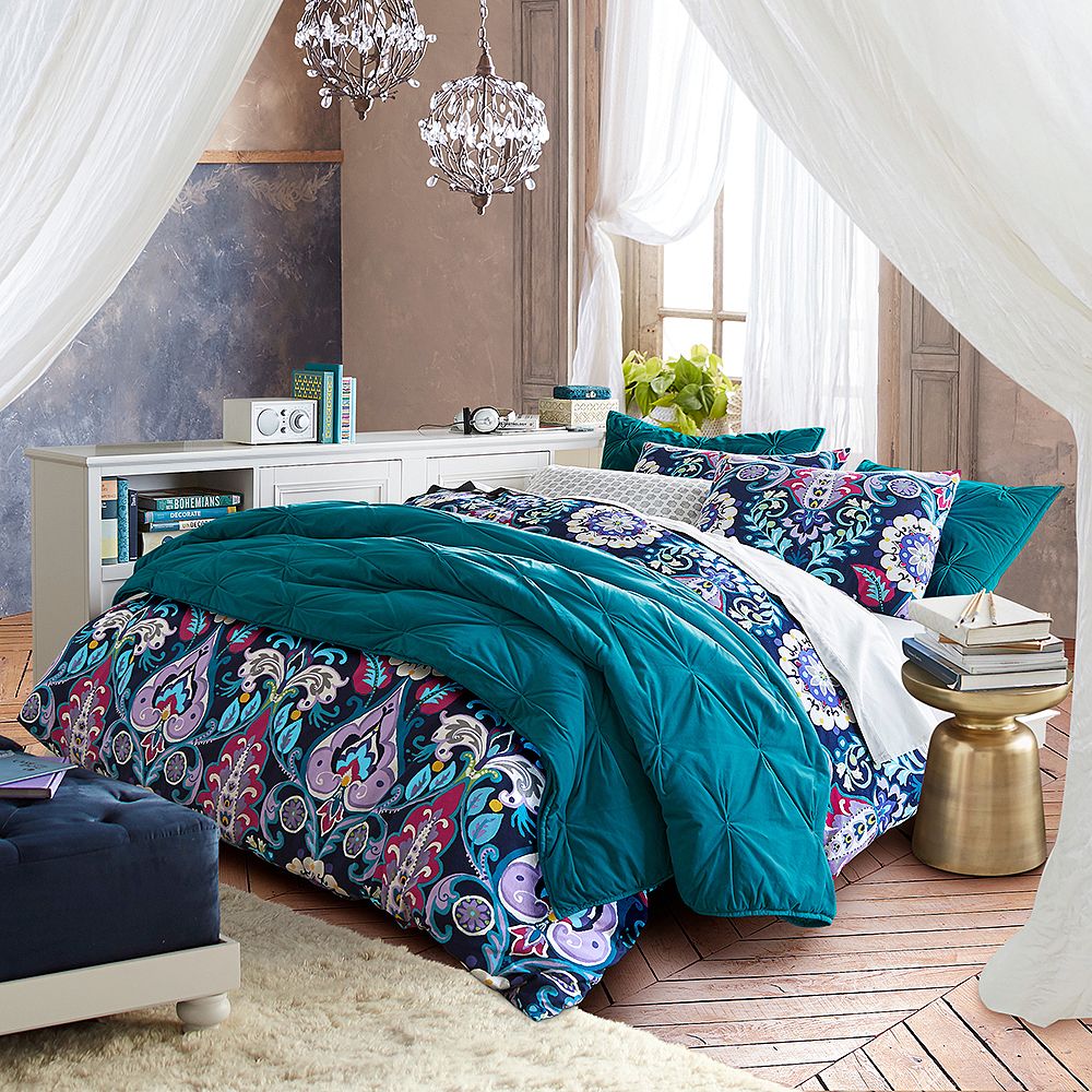 Jewel Damask Flannel Duvet Cover