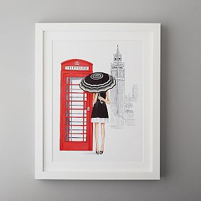 London Framed Gallery Art by Lana Leonteva, 16&quot;x20&quot;