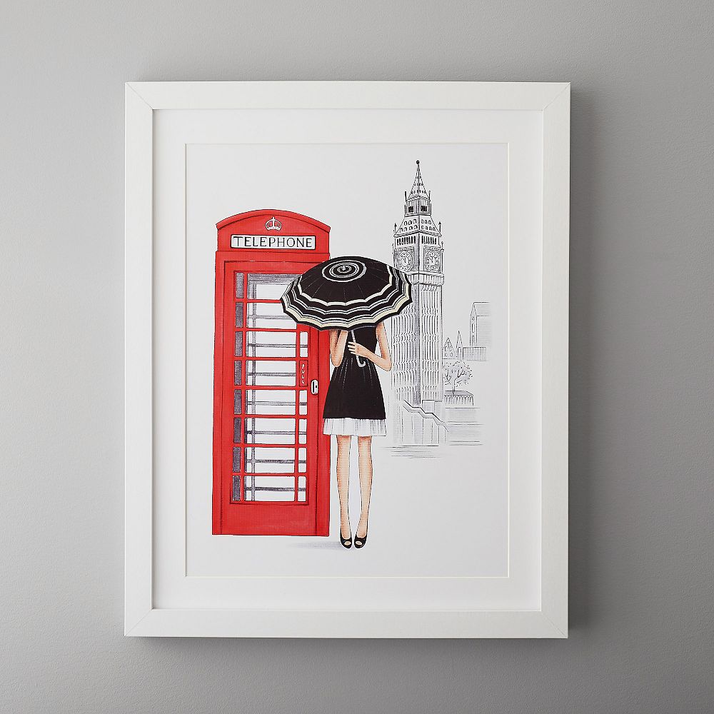 London Framed Gallery Art by Lana Leonteva, 16&quot;x20&quot;