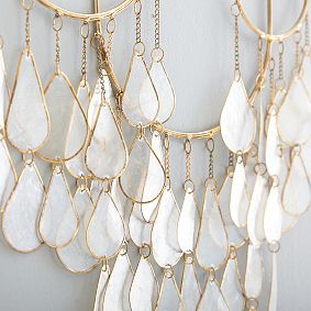 Capiz And Metal Wall Hanging