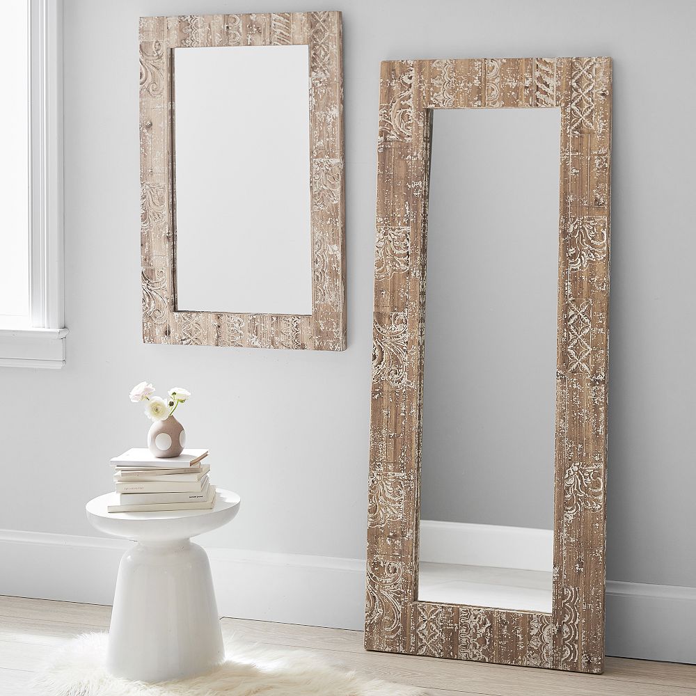 Carved Wood Mirror