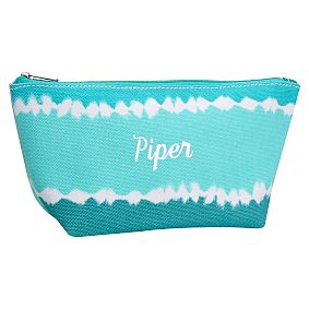 Spring Break Cool Tie-Dye Stripe Beauty Pouch