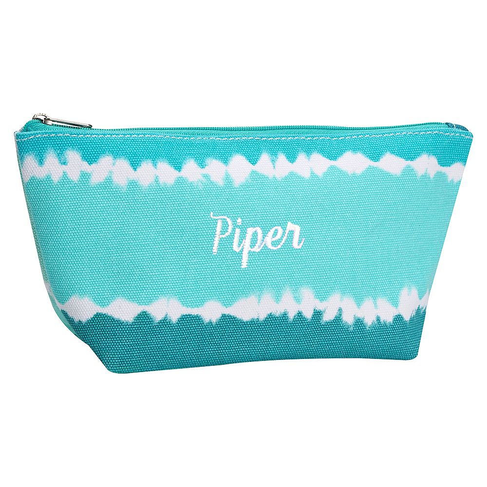 Spring Break Cool Tie-Dye Stripe Beauty Pouch