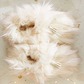 Winter Fox Ankle Tassel Faux-Fur Booties