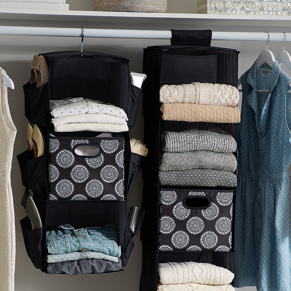 Closet Storage Set, Medallion Black Florette