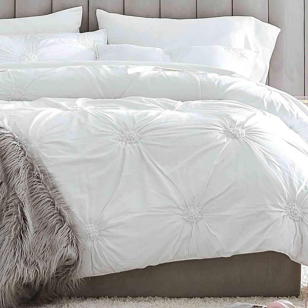 Open Box:  Ruched Rosette Quilt &amp; Sham