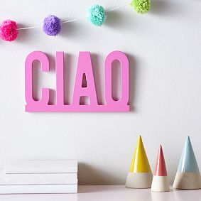 Ciao Wooden Wall Decor