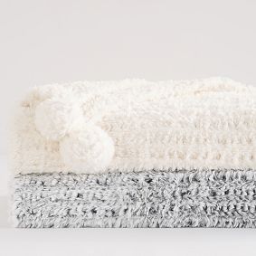 Faux-Fur Rabbit Throw
