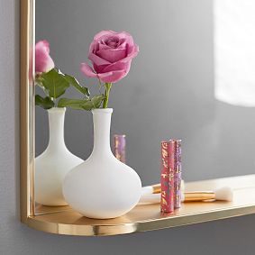Half Round Mirror with Ledge