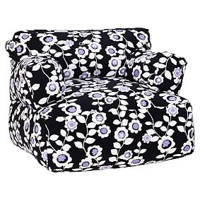Lavender Nouveau Floral Eco Lounger