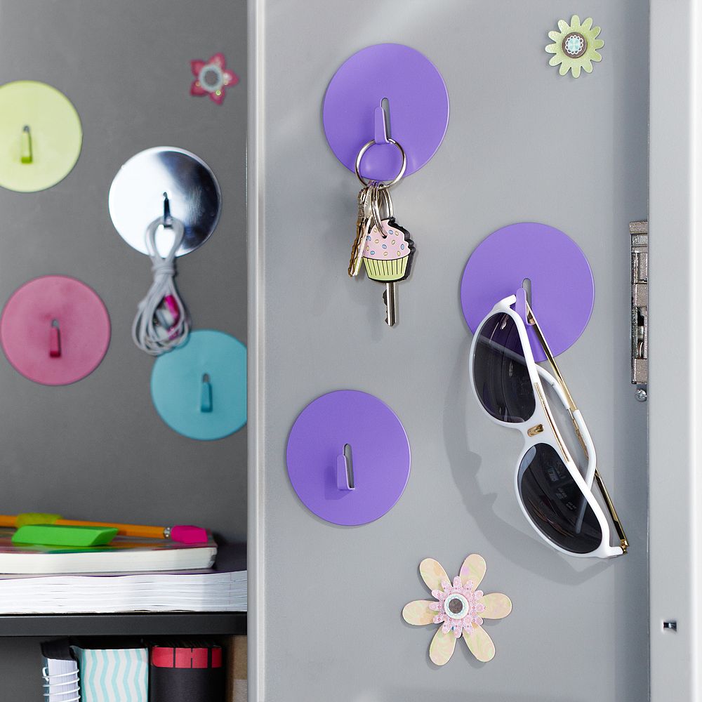 Locker Magnet Hooks, Set Of 3