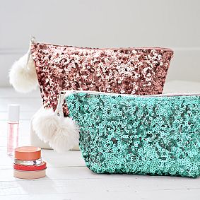 Sparkle Sequin Beauty Pouch