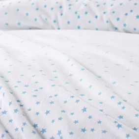 Cascading Stars Organic Flannel Duvet Cover