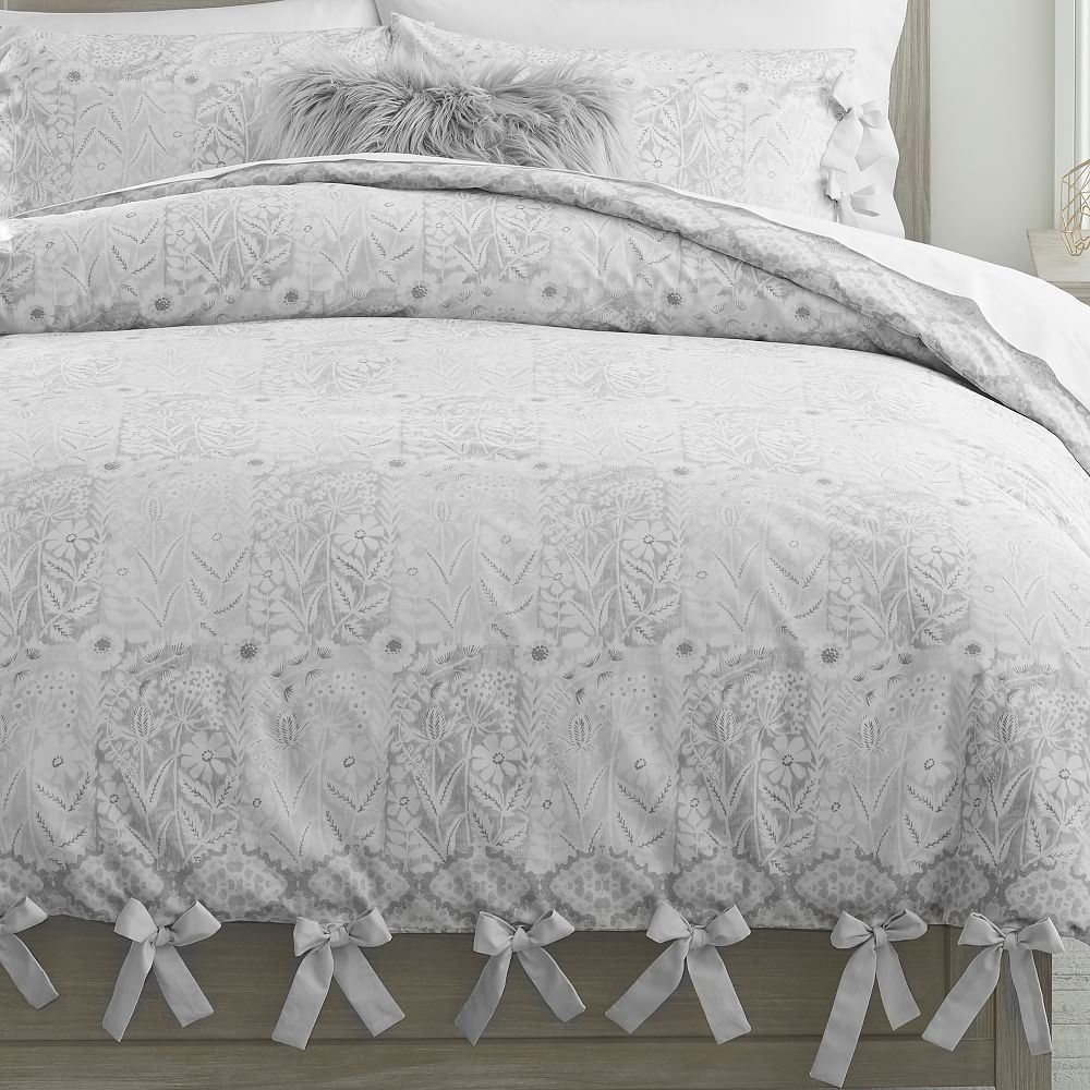 Flora Patchwork Organic Cotton Duvet Cover