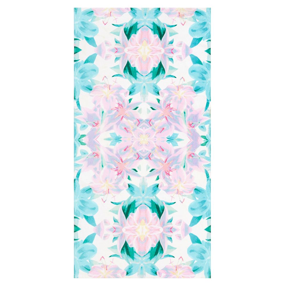 Kaleidoscope Floral Beach Towel