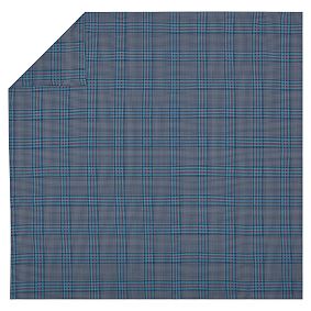 Stadium Plaid Duvet Cover &amp; Standard Sham