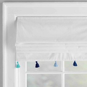 Tassel Blackout Roman Shade